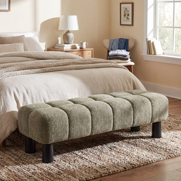Luxury Upholstered Bench Ottoman