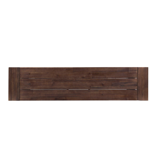 Tranquilizer - Outdoor Acacia Wood Bench With Slat Panel Design