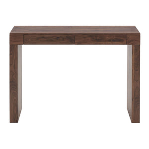 Console Table With Double Drawers - Walnut