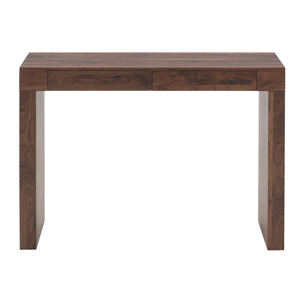 Console Table With Double Drawers - Walnut
