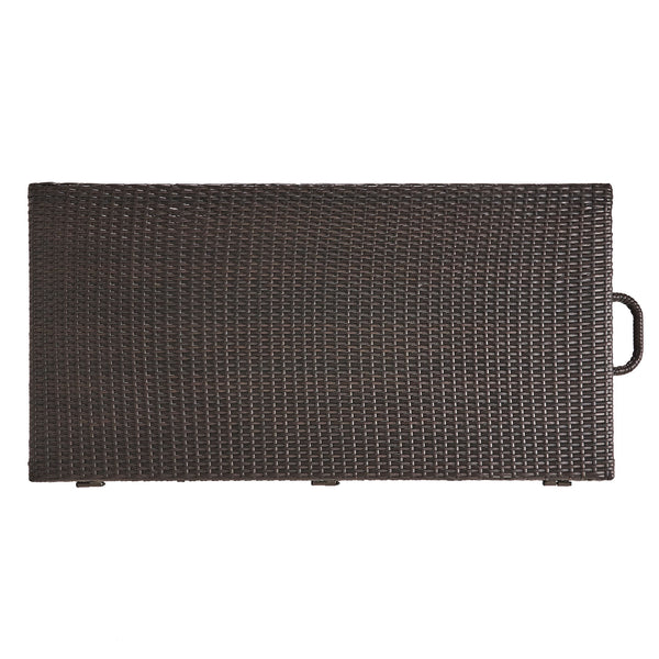 Blake - Wicker Cushion Box - Brown Multi