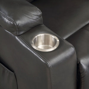 Recliner With Power Lift & Massage - Gunmetal