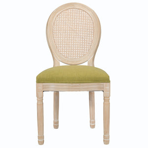 French Country Dining Chairs & Round Back (Set of 2)