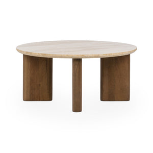Idella - Travertine Round Table