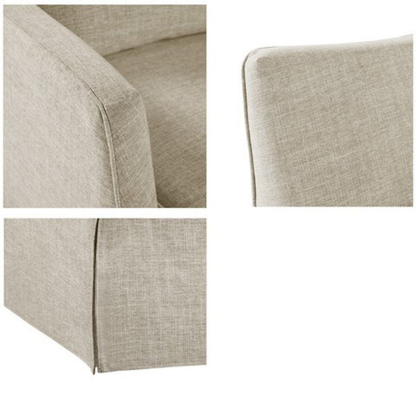 Traditional Design London Skirted Swivel Chair