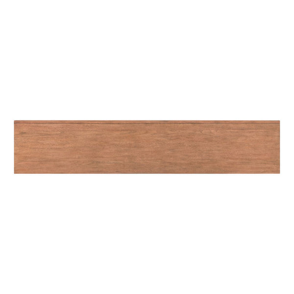 Fireplace TV Consoles - 214 84'' Console With Fire FTS Multiplees - Light Brown