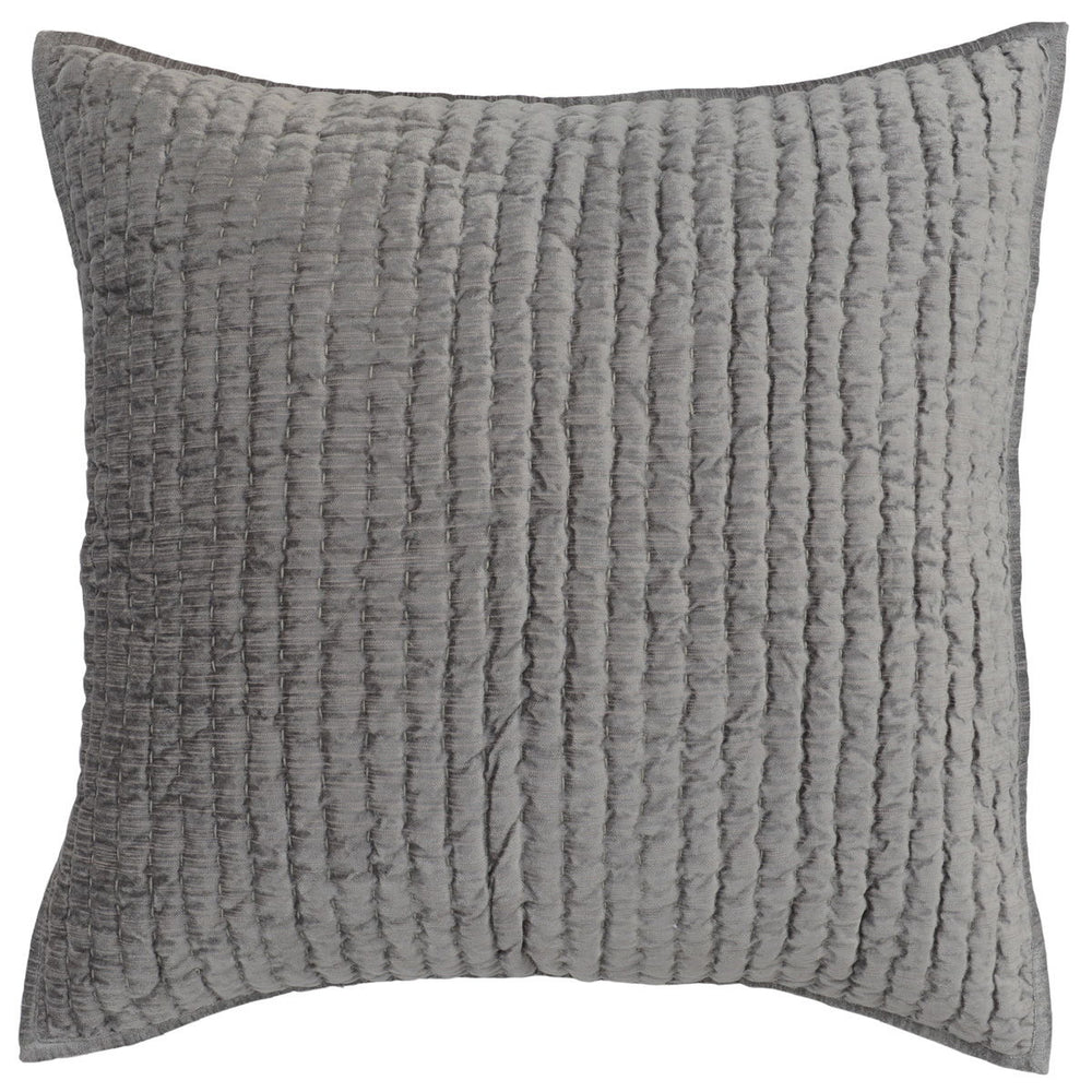 Bari - Velvet Sham - Gray