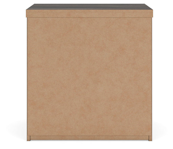 Shaehartin - Two Drawer Night Stand - Dark Brown