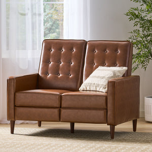 Manville - Contemporary Tufted Loveseat Pushback Recliner