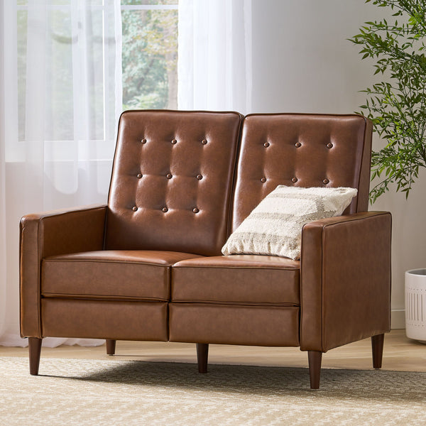 Manville - Contemporary Tufted Loveseat Pushback Recliner
