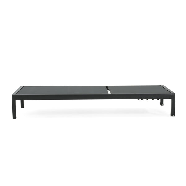 Outdoor Patio Chaise Lounge With 5 Reclining Positions