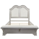 Elegant Bed With Built In Footboard Bench, USB