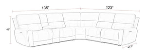 Hancock - Zero Gravity Power Reclining Sectional With Power Adjustable Headrests