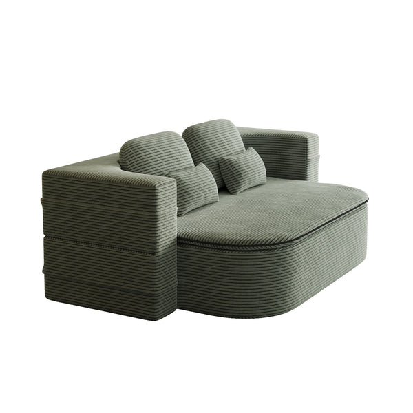 2 In 1 Foldable Sofa Bed With Multi Functional Blanket