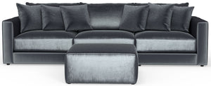Remington - Modular Sofa And Cocktail Ottoman - Slate