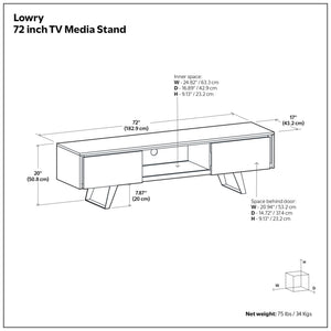 Lowry - Handcrafted TV Media Stand