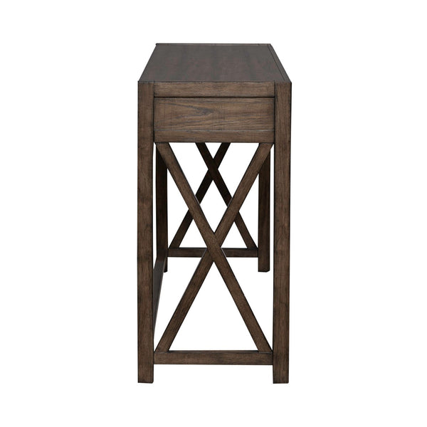 Lennox - Console Bar Table - Weathered Chestnut