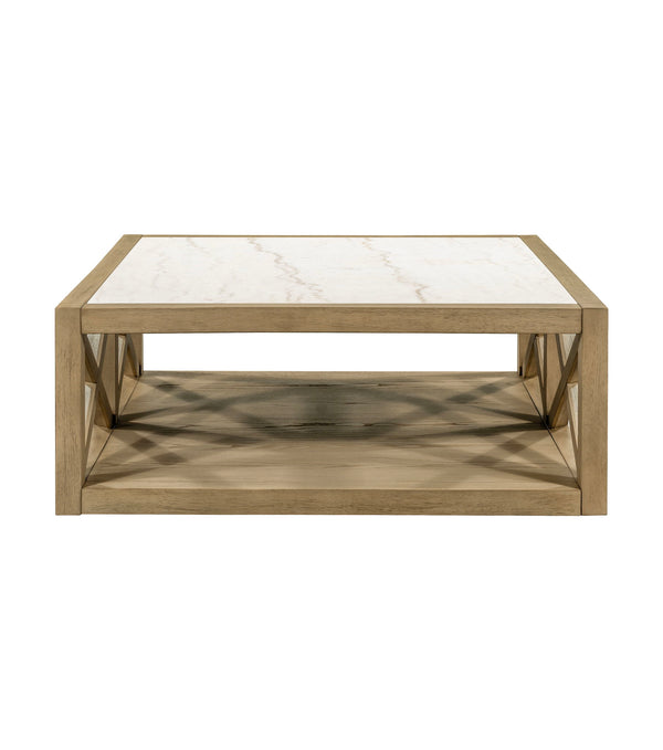 Holden - Square Coffee Table - Rustic Blonde