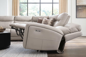 Gravier - 5-Piece Power Reclining Sectional - Gray