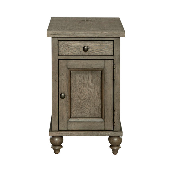 Americana Farmhouse - Chair Side Table - Dusty Taupe