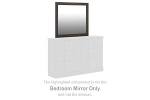 Shaehartin - Bedroom Mirror - Dark Brown