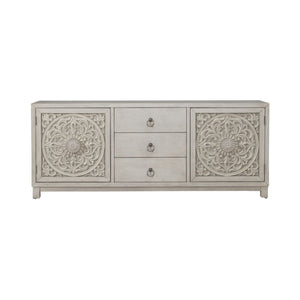 Sundance - 2 Door 3 Drawer Accent Cabinet - Antique Linen
