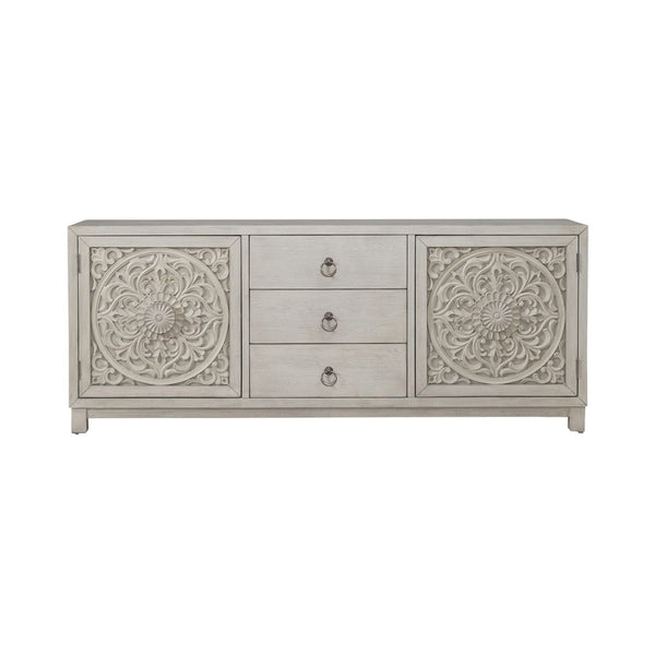 Sundance - 2 Door 3 Drawer Accent Cabinet - Antique Linen