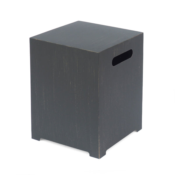 Modern Tank Holder Side Table With Powder Coated Frame