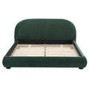Upholstered Simple Modern Bedroom Bed With Curved Headboard