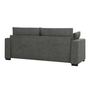 Upholstered Sofa With Toss Pillows - Dark Gray
