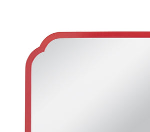 Flora - Square Wall Mirror - Red