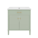 Bathroom Vanity With Sink, Soft Close Doors And Adjustable Shelf