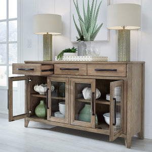 Breckenridge - Dining Buffet Server - Medium Brown