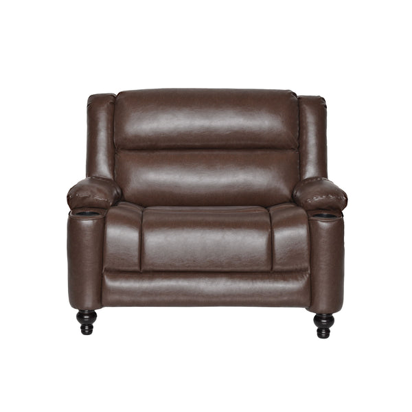 Tufted Design Wide Manual Recliner Chair