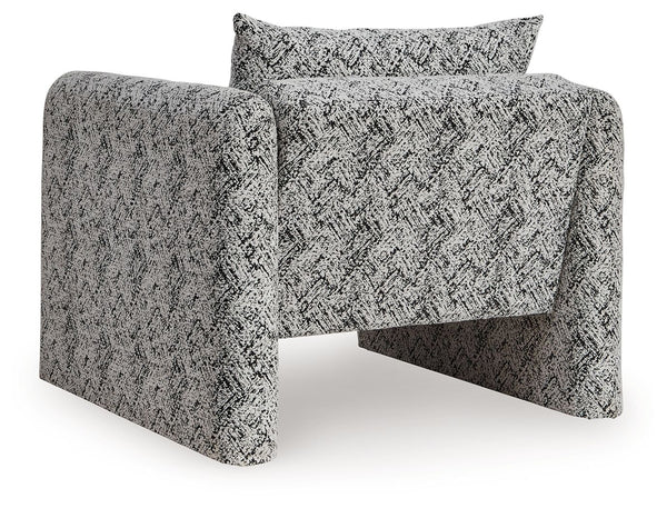 Kenbell - Accent Chair - Black / White