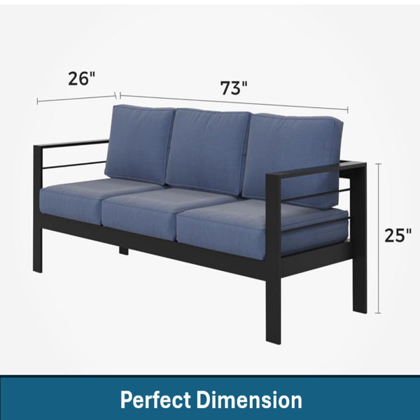 Outdoor Patio Set, All-Weather, Thick Cushions