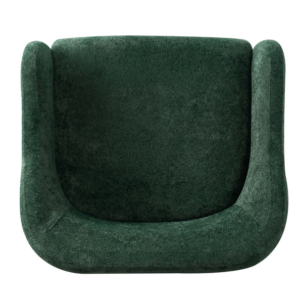 Modern Accent Chair With Recessed Arms And Tight Back