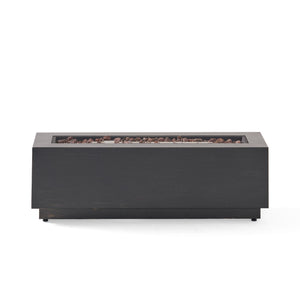 Modern Rectangular Iron Fire Pit 50, 000 Btu
