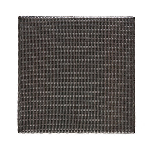 Outdoor Square Rattan Bar Table With Iron Frame - Multi Brown