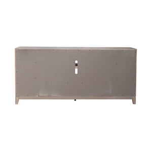 Fireplace TV Consoles - 80" Fireplace TV Console - Light Brown