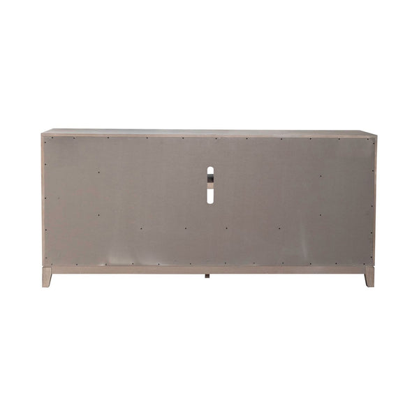 Fireplace TV Consoles - 80" Fireplace TV Console - Light Brown