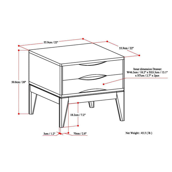 Harper - Handcrafted End Table