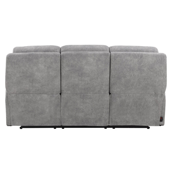 Linus - Zero Gravity Power Reclining Sofa - Hudson Gray