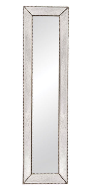 Beaded - Floor Mirror - Silver