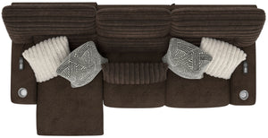 Zen - Power Reclining Sofa With CR3 Heat/Massage/Zero Gravity - Chocolate