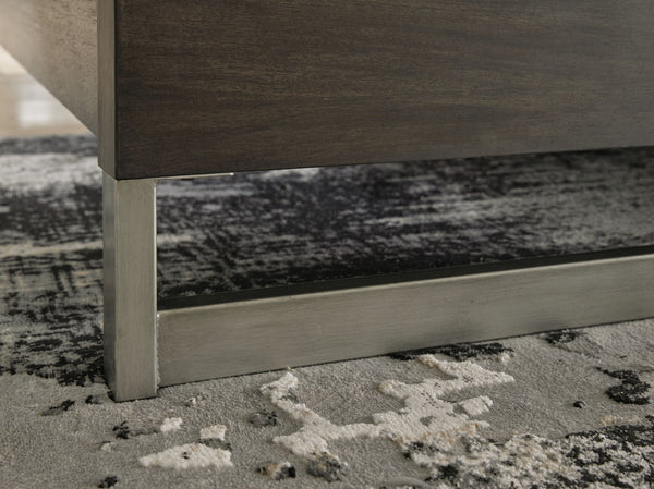 Arkenton - 5 Pc. - Dresser, Mirror, King Panel Bed - Grayish Brown