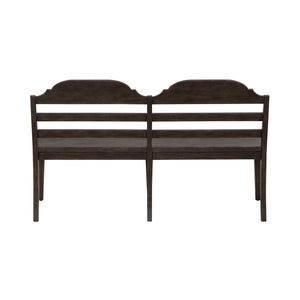 Paradise Valley - Ladder Back Bench - Saddle Brown