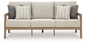 Hallow Creek - Sofa With Cushion - Driftwood
