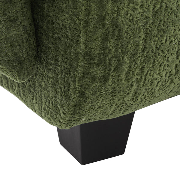 3 Seater Sofa Couch With Curved Armrests