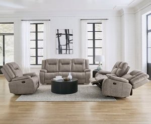 Blake - Reclining Console Loveseat - Desert Taupe